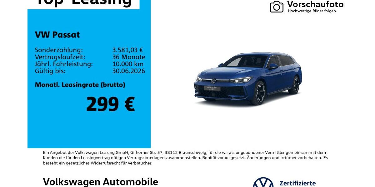 VW Passat 7.584 km 45.450 &euro; Leipzig 04277