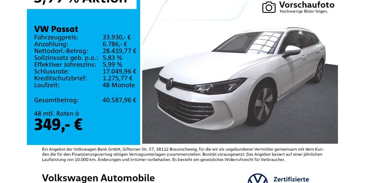 VW Passat 25.116 km 33.930 &euro; Leipzig 04277