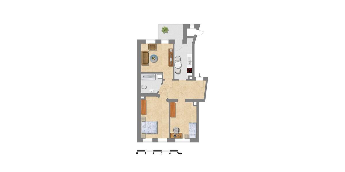 Etagenwohnung Leipzig Nordost - 3 Zimmer, 77 m&sup2;, 1.039&euro; | Angebot:25363711