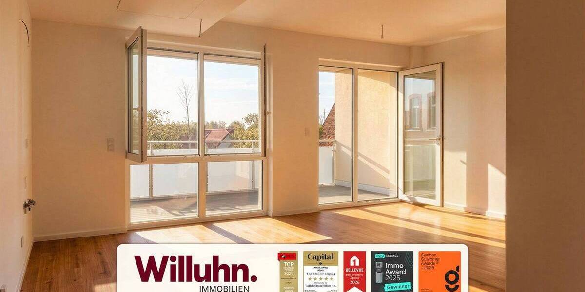 Etagenwohnung Leipzig Großzschocher - 3 Zimmer, 71 m&sup2;, 329.990&euro; | Angebot:26358722