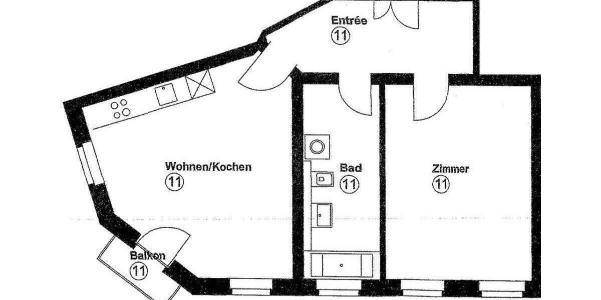 Etagenwohnung Leipzig Altlindenau - 2 Zimmer, 60 m&sup2;, 800&euro; | Angebot:26909086