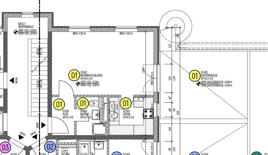 Leerstand- Eigentumswohnung mit 22m² großer Terrasse direkt vom Eigentümer 1 zimmer