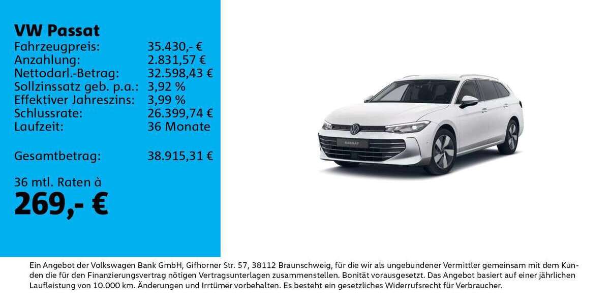 VW Passat 18.186 km 35.431 &euro; Leipzig 04178