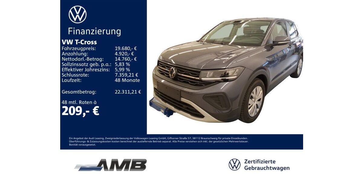 VW T-Cross 8.960 km 19.680 &euro; Borna 04552