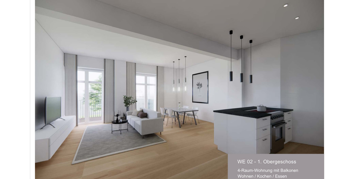 Etagenwohnung Leipzig Neustadt-Neuschönefeld - 4 Zimmer, 114 m&sup2;, 630.000&euro; | Angebot:26273761