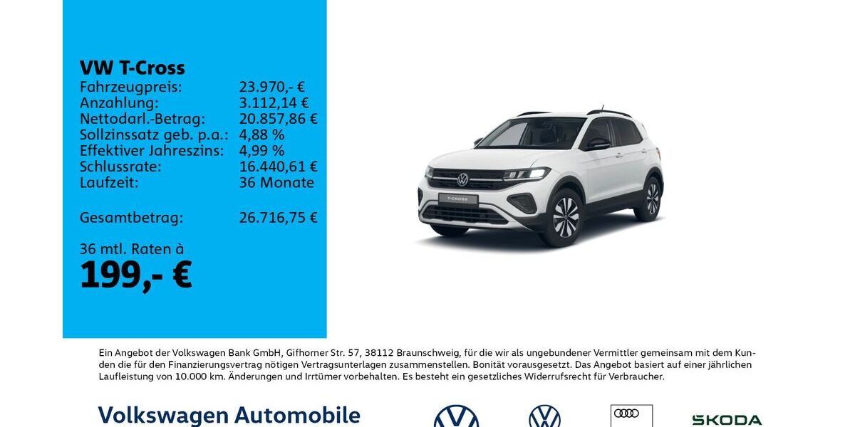 VW T-Cross 7.500 km 23.970 &euro; Leipzig 04277
