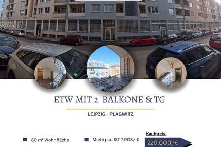 Wohnung Leipzig Altwest - 3 Zimmer, 80 m&sup2;, 220.000&euro; | Angebot:25570268