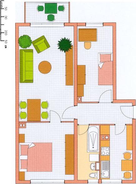 Etagenwohnung Wurzen - 2.5 Zimmer, 59 m&sup2;, 350&euro; | Angebot:26195980
