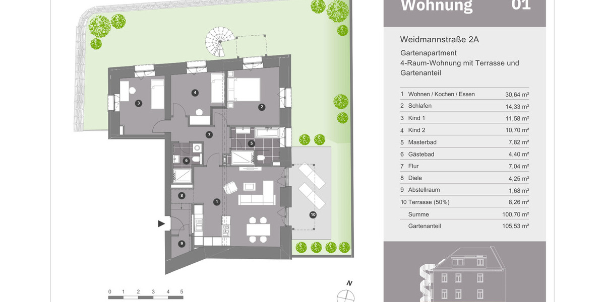 Terrassenwohnung Leipzig Neustadt-Neuschönefeld - 4 Zimmer, 100 m&sup2;, 615.000&euro; | Angebot:26273764