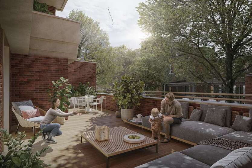 Einziges Neubauprojekt in Schleußig! Wohnung im DG, ca. 123m², 4 12 -Zi. mit 2 Bädern & 2 Terrassen 4.5 zimmer