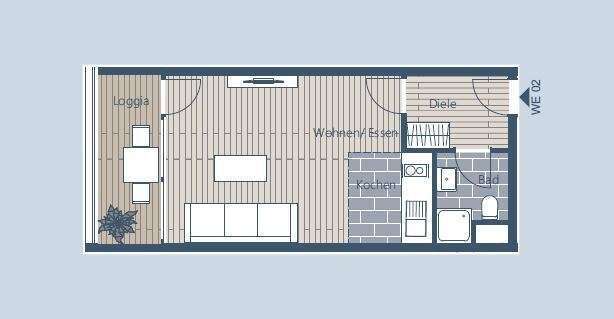 Etagenwohnung Leipzig Altwest - 1 Zimmer, 32 m&sup2;, 110.000&euro; | Angebot:26456315