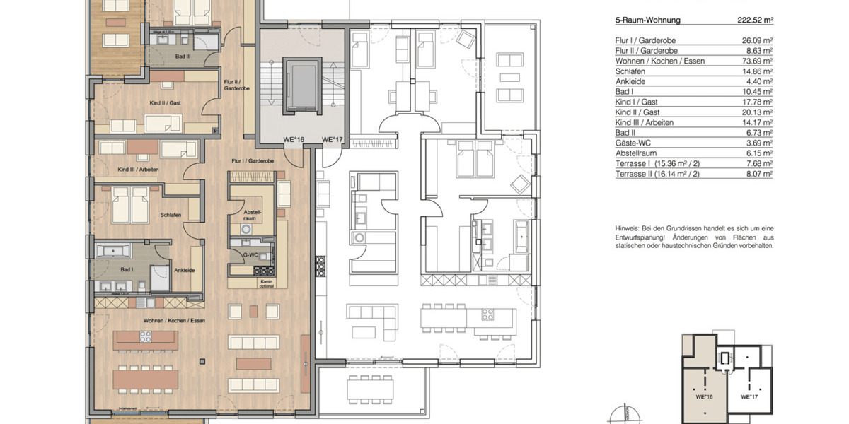 Etagenwohnung Leipzig Leutzsch - 5 Zimmer, 222 m&sup2;, 1.298.500&euro; | Angebot:26695067