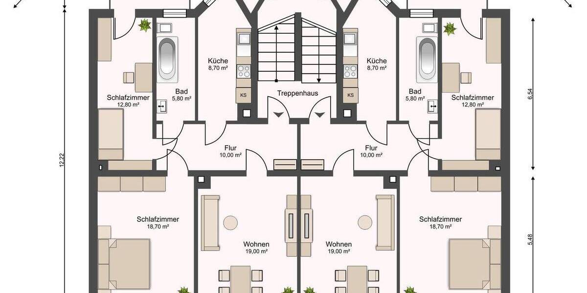 Mehrfamilienhaus, Wohnhaus Leipzig Kleinzschocher - 2 Zimmer, 707 m&sup2;, 1.990.000&euro; | Angebot:26528112