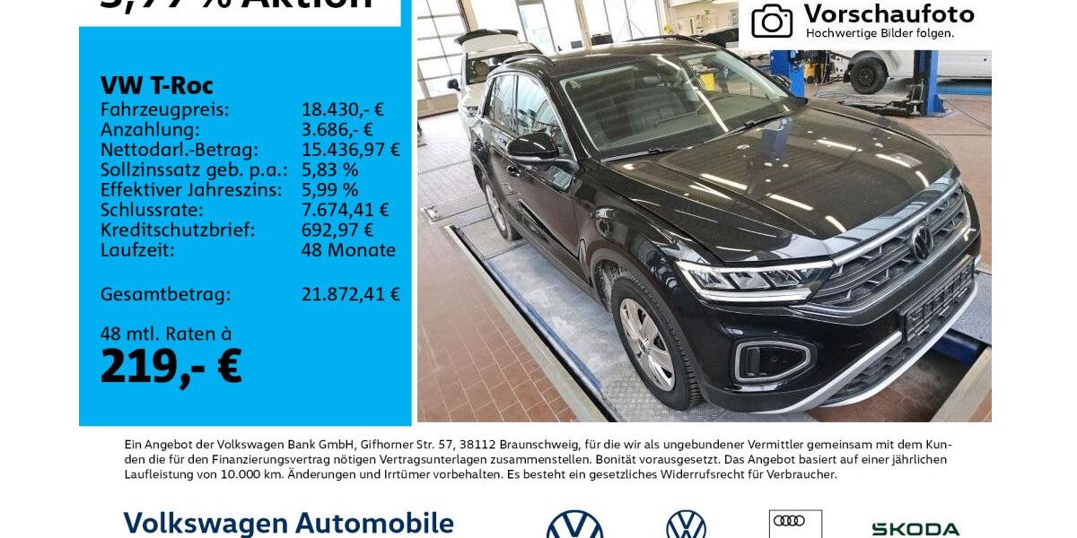 VW T-Roc 35.647 km 17.960 &euro; Leipzig 04178
