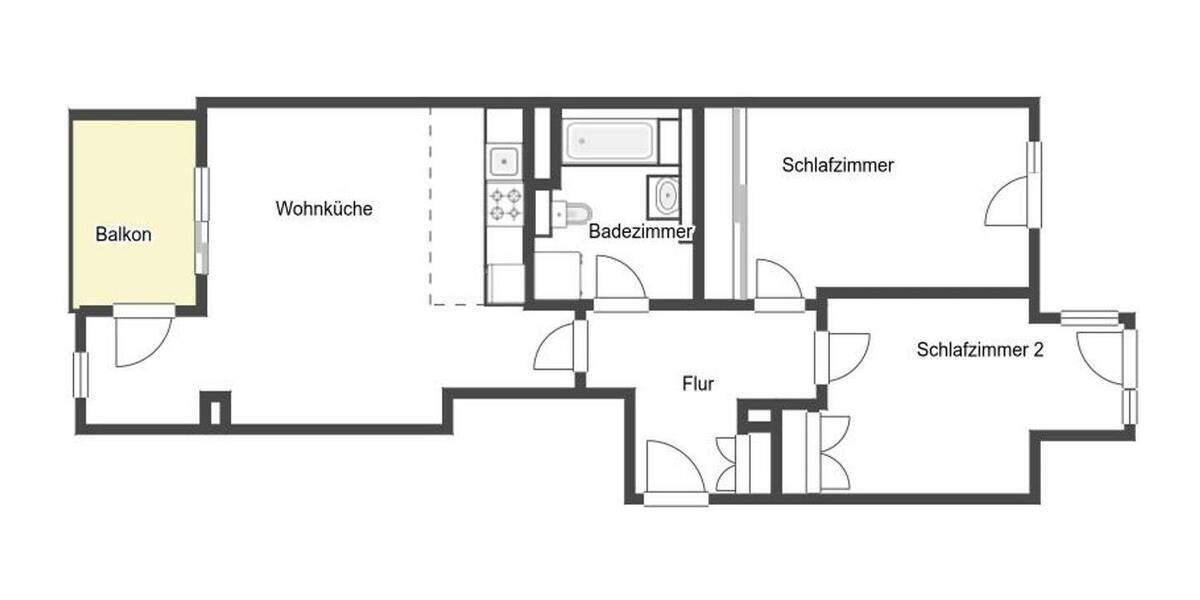 Etagenwohnung Leipzig Zentrum-Nord - 3 Zimmer, 74 m&sup2;, 499.000&euro; | Angebot:26160588