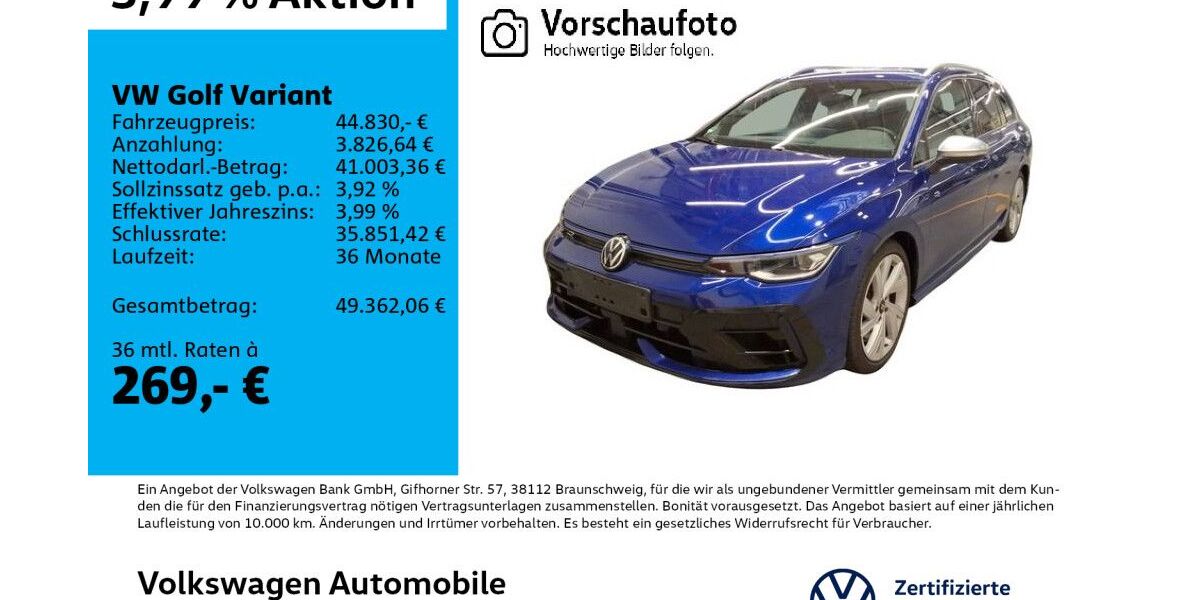 VW Golf 11.736 km 44.830 &euro; Leipzig 04178