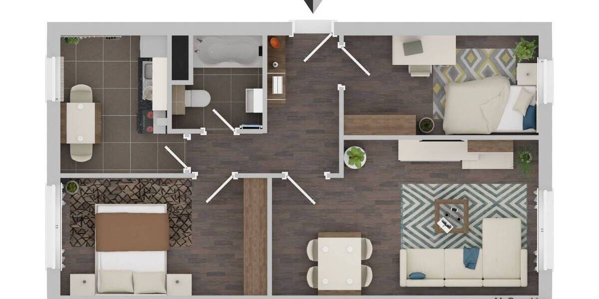 Etagenwohnung Leipzig Schönefeld-Ost - 2 Zimmer, 509.000&euro; | Angebot:25821350