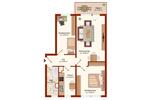 3-Raum-Wohnung mit Balkon zu vermieten! zimmer