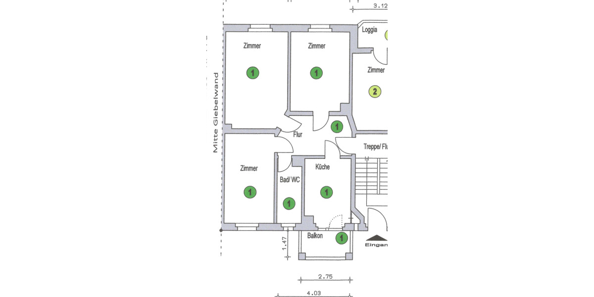 Etagenwohnung Leipzig Dölitz-Dösen - 1 Zimmer, 323 m&sup2;, 761.260&euro; | Angebot:25773832