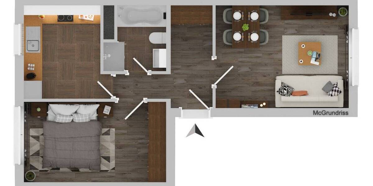 Etagenwohnung Leipzig Schönefeld-Ost - 2 Zimmer, 509.000&euro; | Angebot:25821350