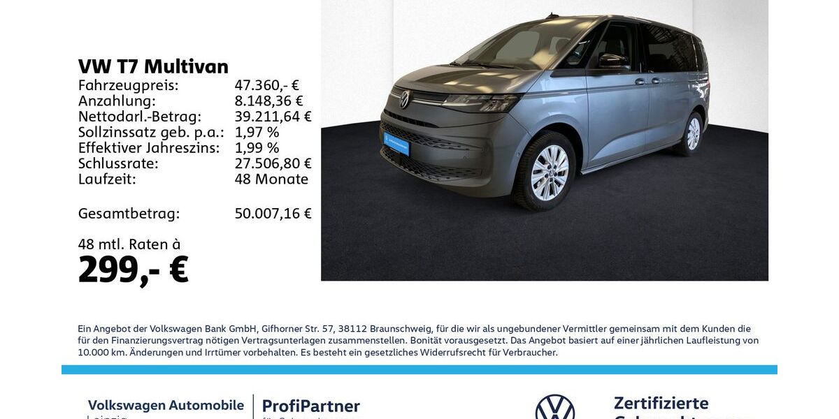 VW T7 Multivan 26.253 km 46.690 &euro; Leipzig 04178