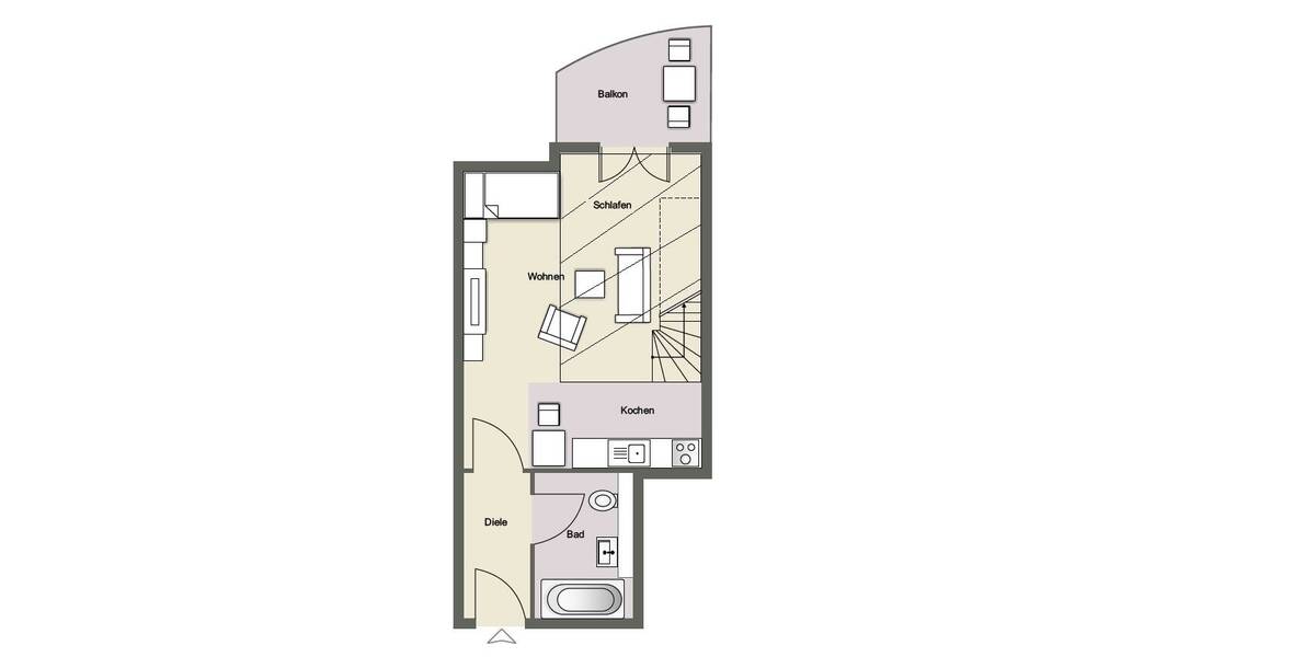 Etagenwohnung Leipzig Liebertwolkwitz - 2 Zimmer, 48 m&sup2;, 100.000&euro; | Angebot:26363067