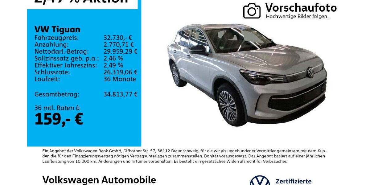 VW Tiguan 5.542 km 32.730 &euro; Leipzig 04178