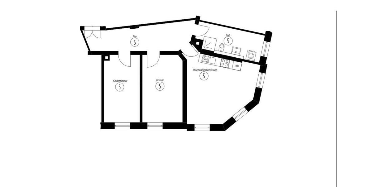 Etagenwohnung Leipzig Süd - 3 Zimmer, 67 m&sup2;, 977&euro; | Angebot:25900032