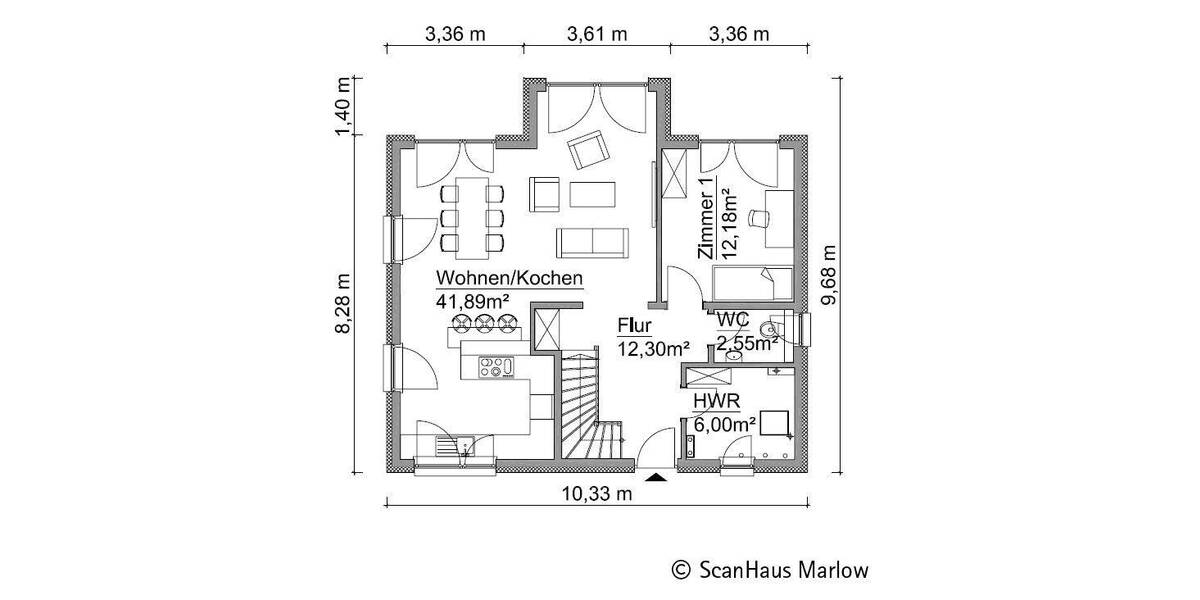 Einfamilienhaus Wiedemar - 5 Zimmer, 144 m&sup2;, 445.085&euro; | Angebot:26903186