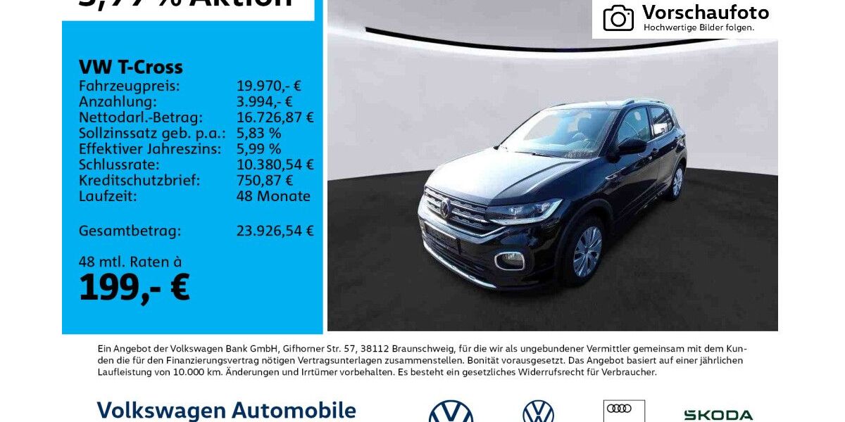 VW T-Cross 61.308 km 19.970 &euro; Leipzig 04277
