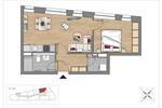 Dachgeschoßwohnung Leipzig Mitte - 2 Zimmer, 42 m&sup2;, 712&euro; | Angebot:26676990