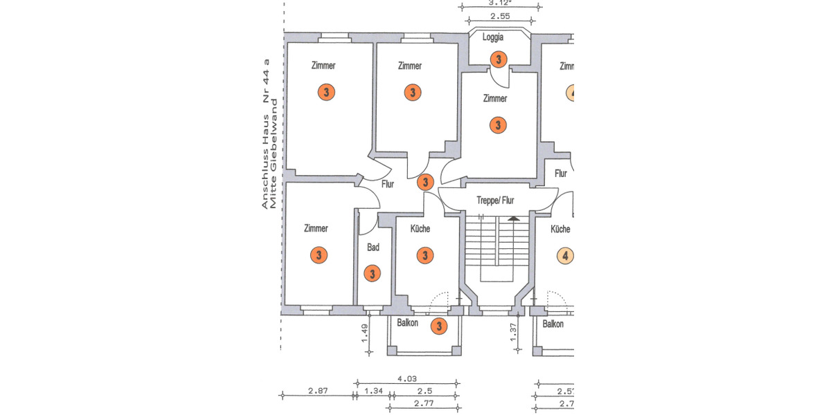 Etagenwohnung Leipzig Dölitz-Dösen - 4 Zimmer, 85 m&sup2;, 201.442&euro; | Angebot:25682534
