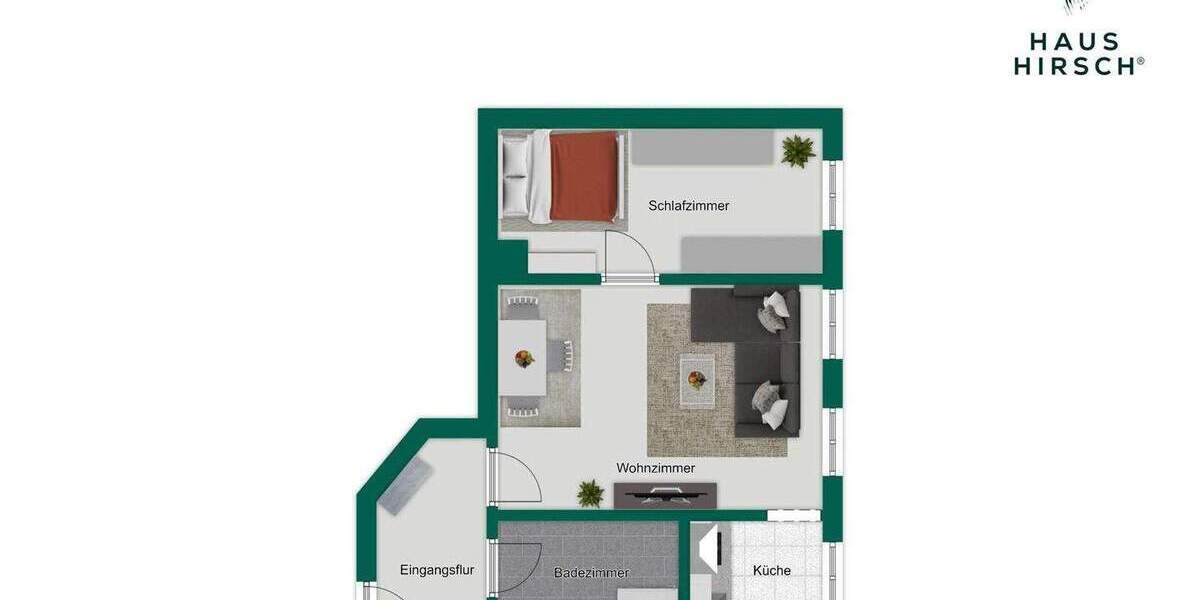 Etagenwohnung Leipzig Schönefeld-Ost - 2 Zimmer, 41 m&sup2;, 88.000&euro; | Angebot:24921043