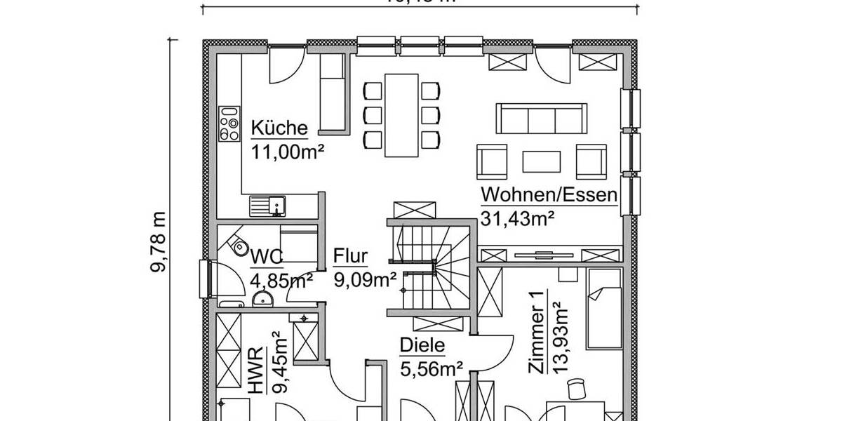 Einfamilienhaus Kitzscher / Thierbach Thierbach - 5 Zimmer, 159 m&sup2;, 433.260&euro; | Angebot:26903182