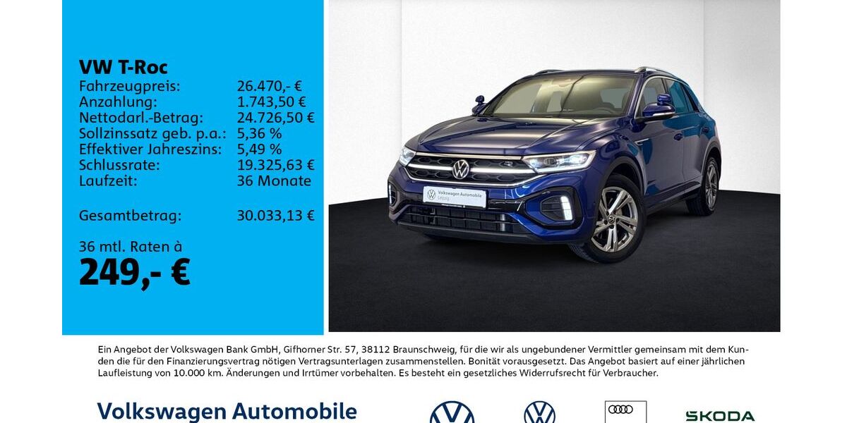 VW T-Roc 41.812 km 24.880 &euro; Leipzig 04277