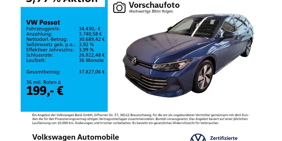 VW Passat 15.564 km 34.430 &euro; Leipzig 04178