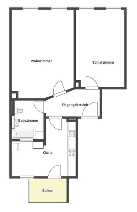 Charmante 2-Zimmerwohnung im Denkmalobjekt – langfristig vermietet in Stötteritz 2 zimmer