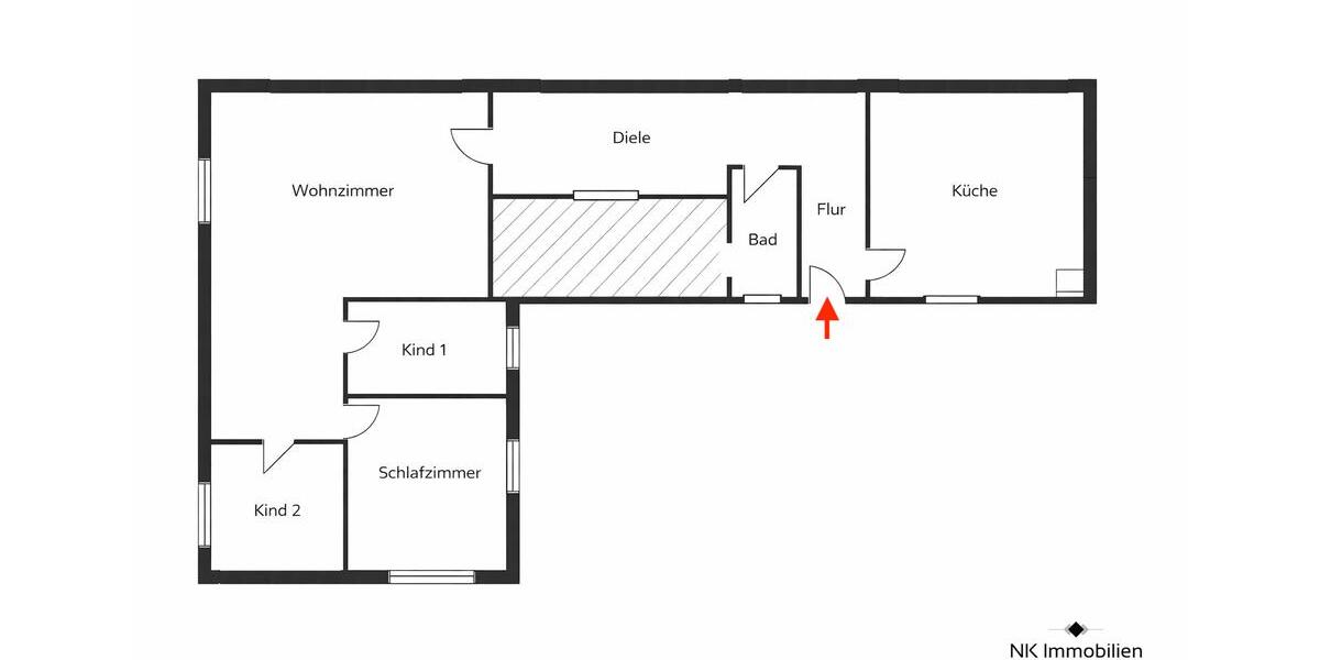 Erdgeschoßwohnung Eilenburg - 4 Zimmer, 104 m&sup2;, 572&euro; | Angebot:26404370