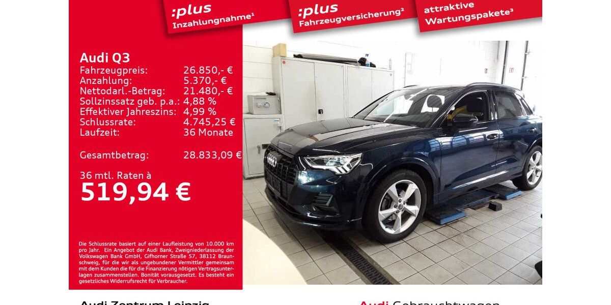 Audi Q3 81.991 km 26.850 &euro; Leipzig 04277