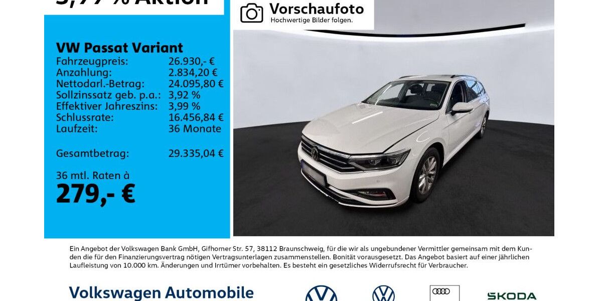 VW Passat 51.907 km 26.460 &euro; Leipzig 04178