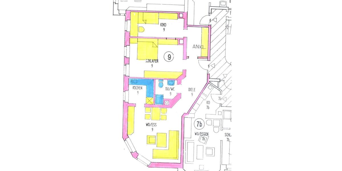 Etagenwohnung Leipzig Nord - 3 Zimmer, 77 m&sup2;, 750&euro; | Angebot:25322622