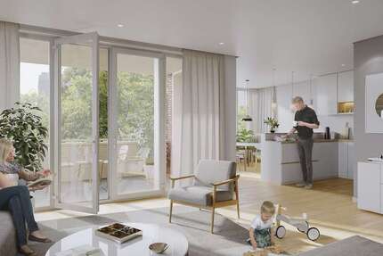 *Sensationelles Neubauprojekt in Leipzig-Schleußig* - Wohnung mit 3 Zimmer und über 18m² Terrasse 3 zimmer