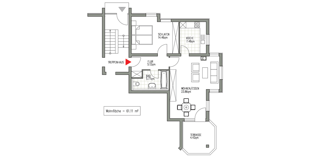 KURZFRISTIG ANSCHAUEN + MARKKLEEBERG + 2 RAUM WOHNUNG + TERRASSE - Erdgeschoßwohnung Markkleeberg Großstädteln | Angebot:26441971