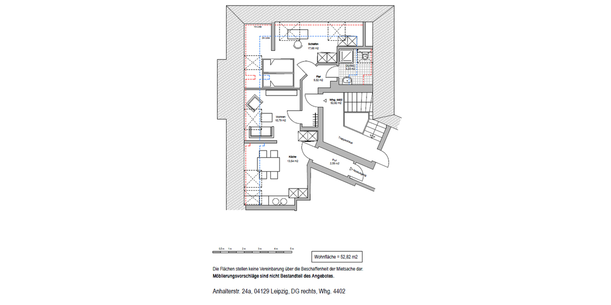 ERSTBEZUG NACH SANIERUNG + EUTRITZSCH + 2 RAUM + DACHGESCHOSS + AB SOFORT - Dachgeschoßwohnung Leipzig Eutritzsch | Angebot:24795255