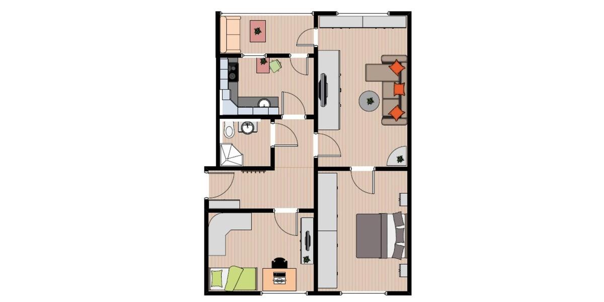 Hochparterre Hohenmölsen - 3 Zimmer, 67 m&sup2;, 62.000&euro; | Angebot:25253817