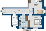 Etagenwohnung Leipzig Nord - 2 Zimmer, 61 m&sup2;, 586&euro; | Angebot:26368552