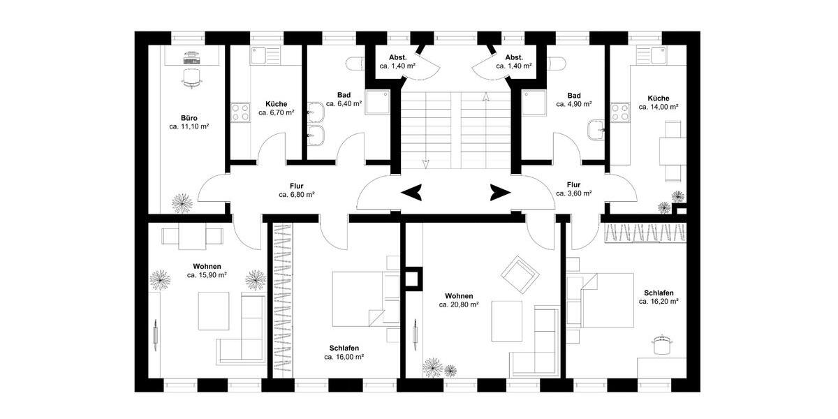 Etagenwohnung Leipzig Mitte - 5 Zimmer, 122 m&sup2;, 235.000&euro; | Angebot:26424898