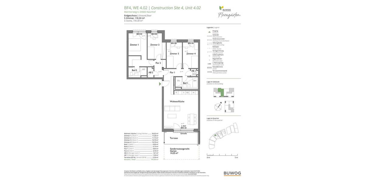 Etagenwohnung Naunhof - 5 Zimmer, 119 m&sup2;, 568.000&euro; | Angebot:25781621