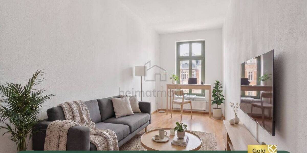 Etagenwohnung Leipzig Zentrum-West - 2 Zimmer, 55 m&sup2;, 143.000&euro; | Angebot:26218183