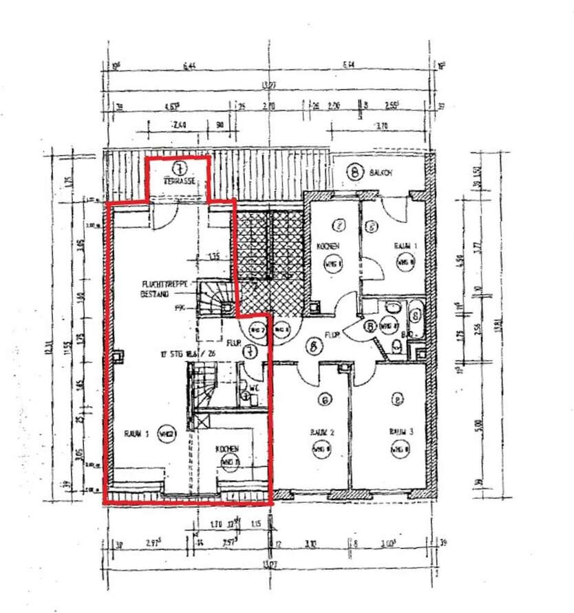 Schicke Maisonette-Wohnung mit Balkon + Dachterrasse 3 zimmer